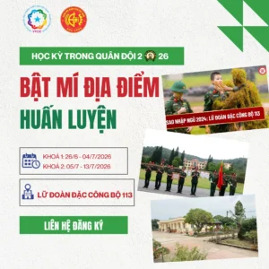 Trại Hè Bứt Phá 2026: Rèn Bản Lĩnh Thép Cùng Học Kỳ Quân Đội Lữ Đoàn 113